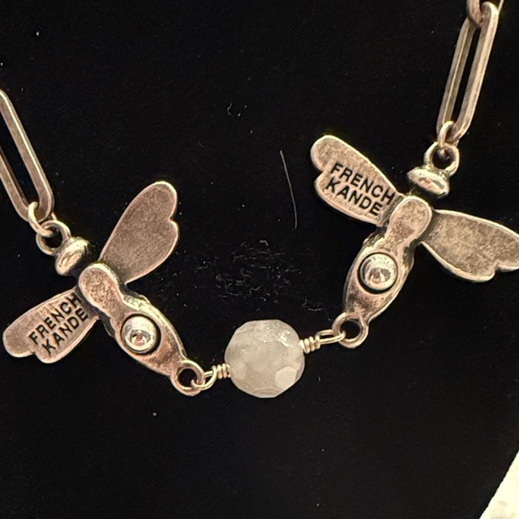 Chic Silver Insect Pendant Necklace - Picture 2 of 2